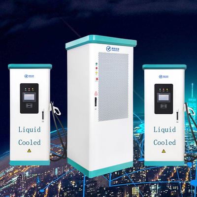 محطات شاحن EV المركبة على الأرض 720KW 1 المقابس التبريد السائل الذكي