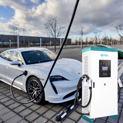 شاحن Smart Ocpp Public 60kw EV 3 مراحل 380V مع قابس مزدوج