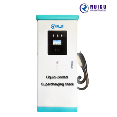 انسكبت محطة شحن السيارة الكهربائية 360kw DC مع شاشة تعمل باللمس ملونة مقاس 7 بوصات