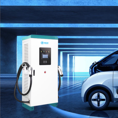 شاحن EV 60kw للتبريد الطبيعي ، نقطة شحن خارجية للسيارة CCS1 CCS2