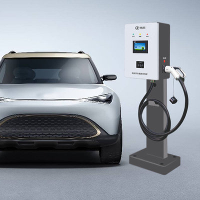 شاحن EV تجاري 40kw مع طول كابل شاشة تعمل باللمس 4.3 بوصة بطول 5 أمتار