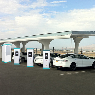 نقاط الشحن العامة 480kW للسيارات الكهربائية في الهواء الطلق Ip54 مقاوم للماء