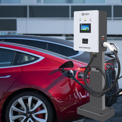 شاحن DC سريع 30kw EV مع 7 بوصة تعمل باللمس Ccs نوع 2 موصل واحد