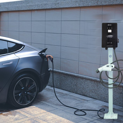 شاحن تيار متردد ذكي 22kw ، شاحن سيارة كهربائي 3 مراحل من النوع 2 32A