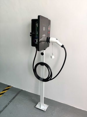 النسخة الرئيسية 7KW مسدس واحد AC شحن كومة مثبتة على الحائط