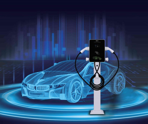 محطات شاحن 30KW 100A EV مع مسدس كابل 5 أمتار